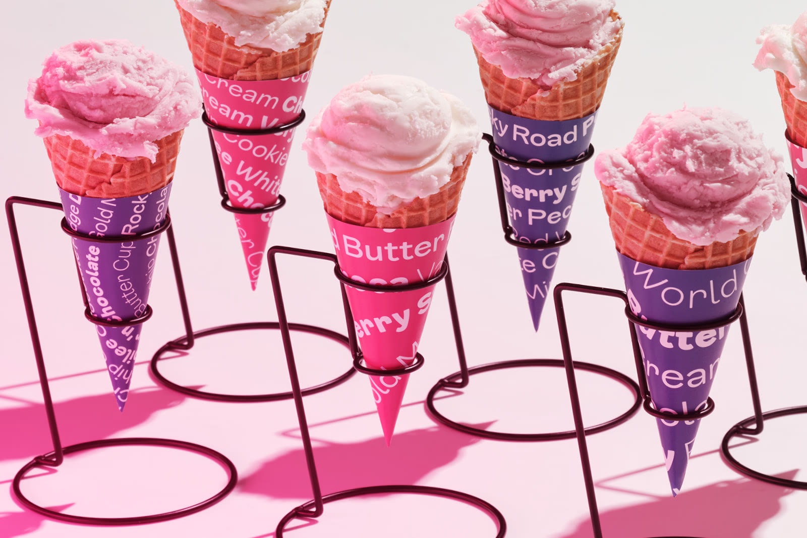 Baskin Robbins Korea — custom typeface case study photography
