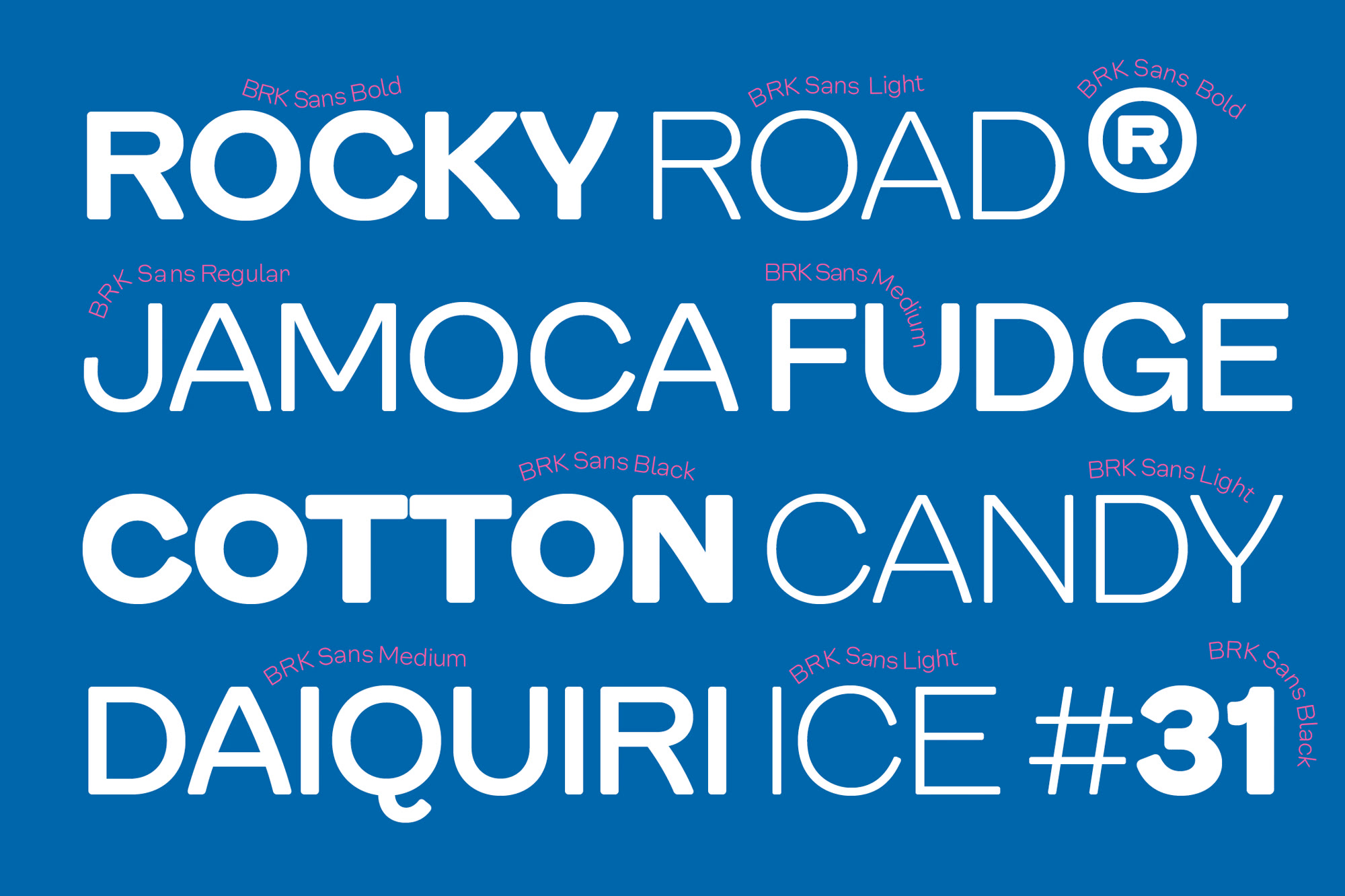 Baskin Robbins Korea — custom typeface case study photography