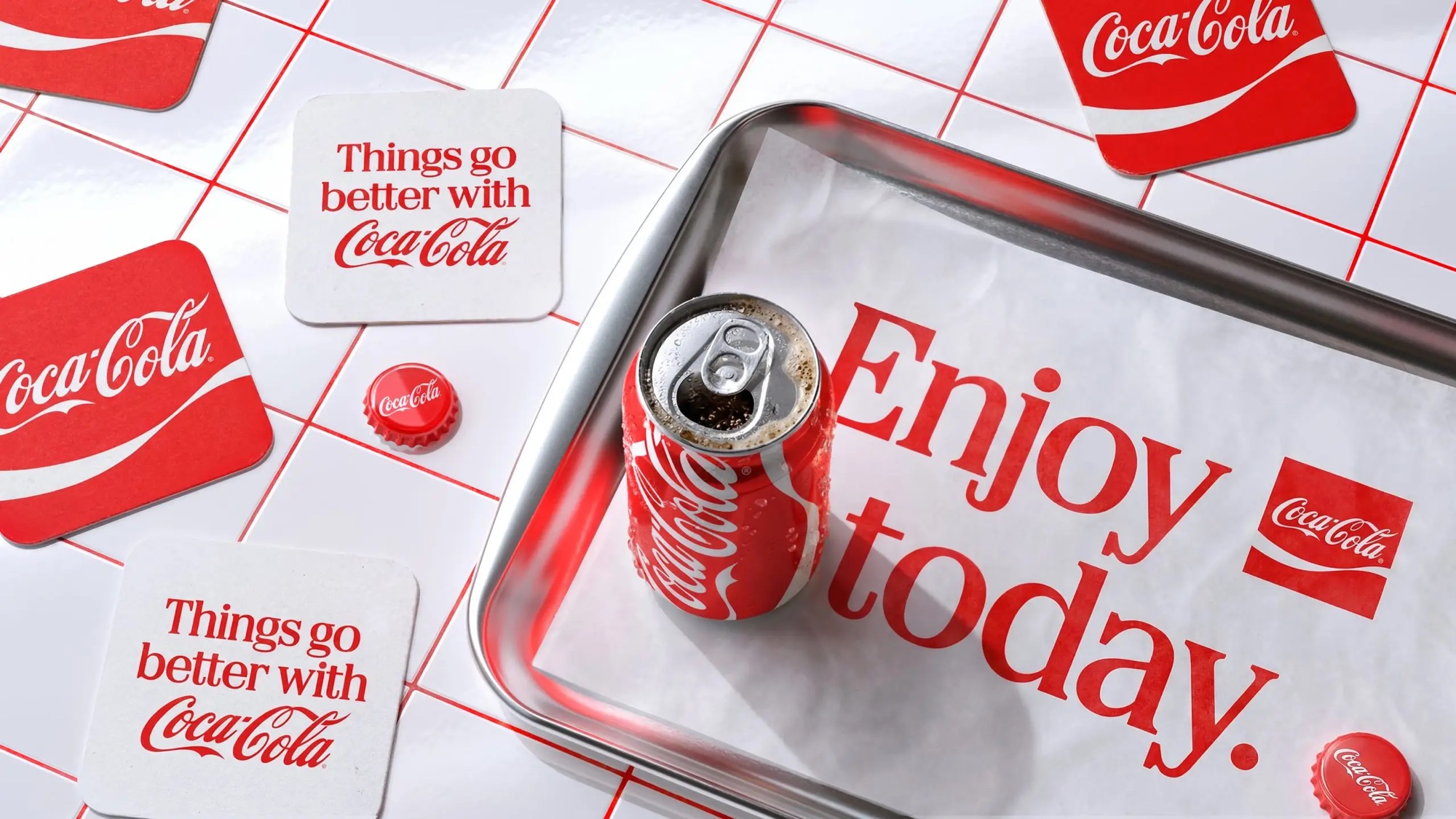 The Coca-Cola Company — custom typeface case study photography