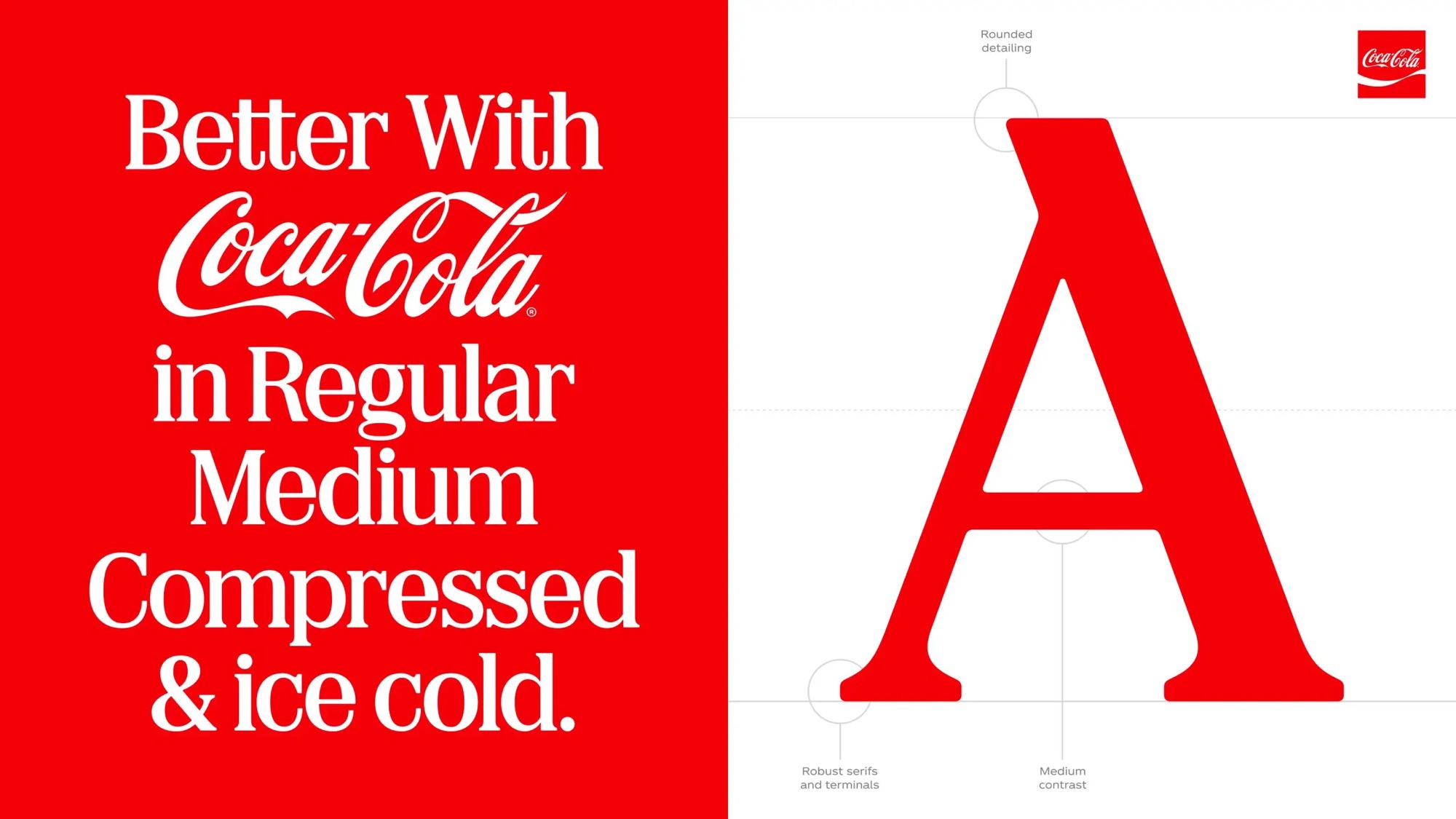 The Coca-Cola Company — custom typeface case study photography