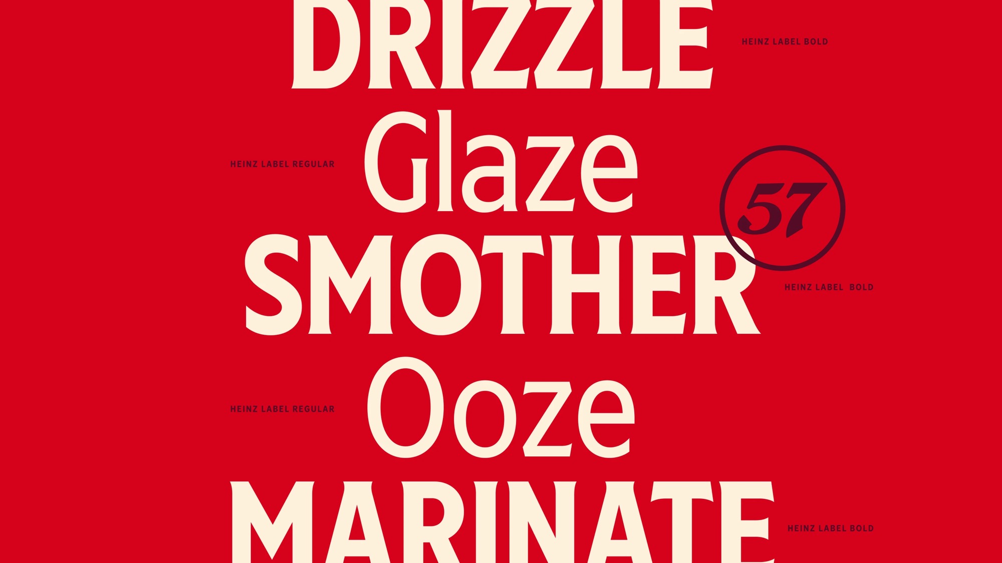 Kraft Heinz — custom typeface case study photography