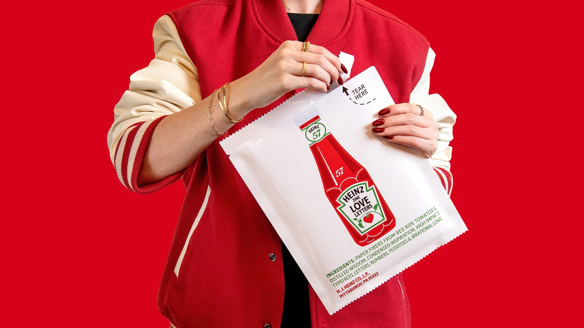 Kraft Heinz — custom typeface case study photography