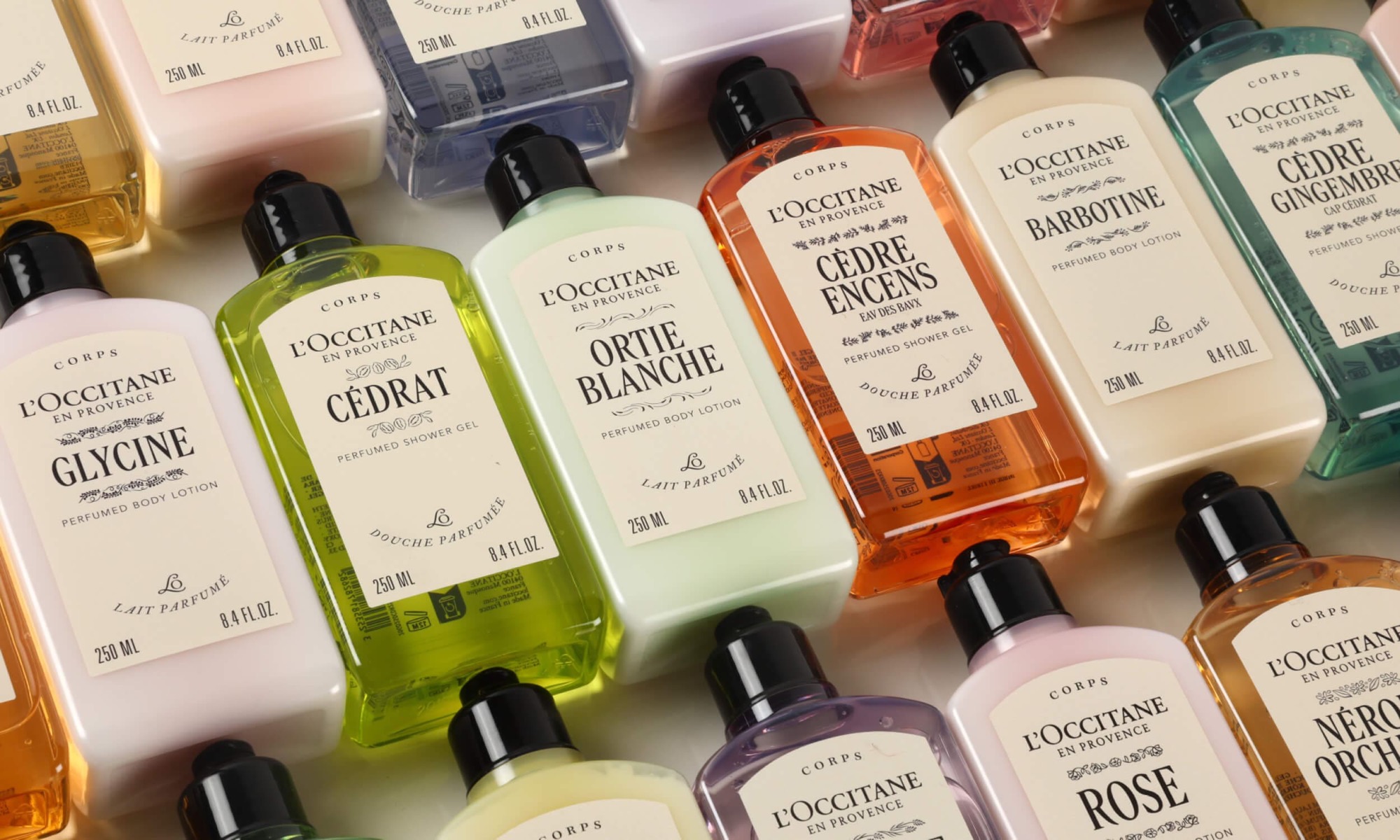 L'Occitane En Provence — custom typeface case study photography