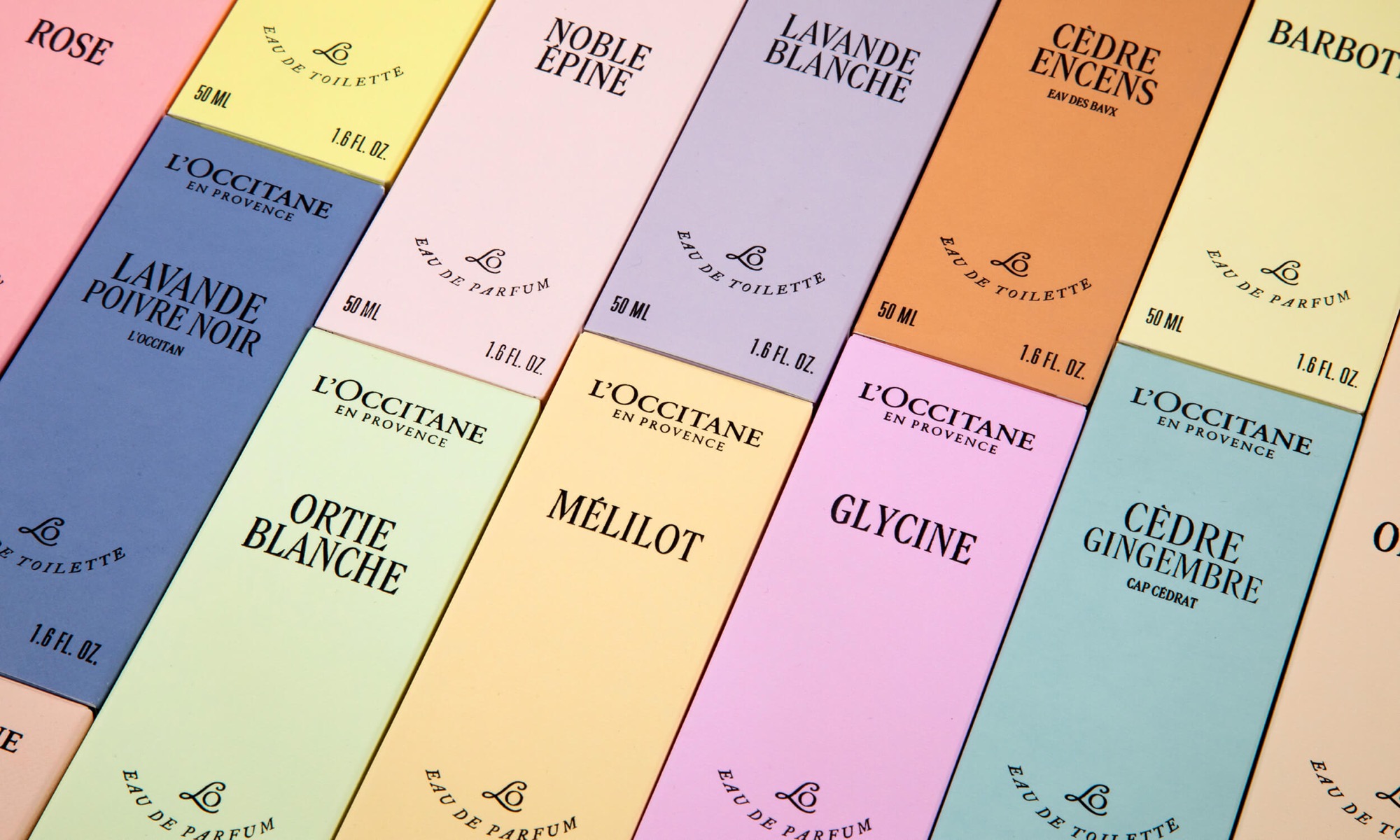 L'Occitane En Provence — custom typeface case study photography