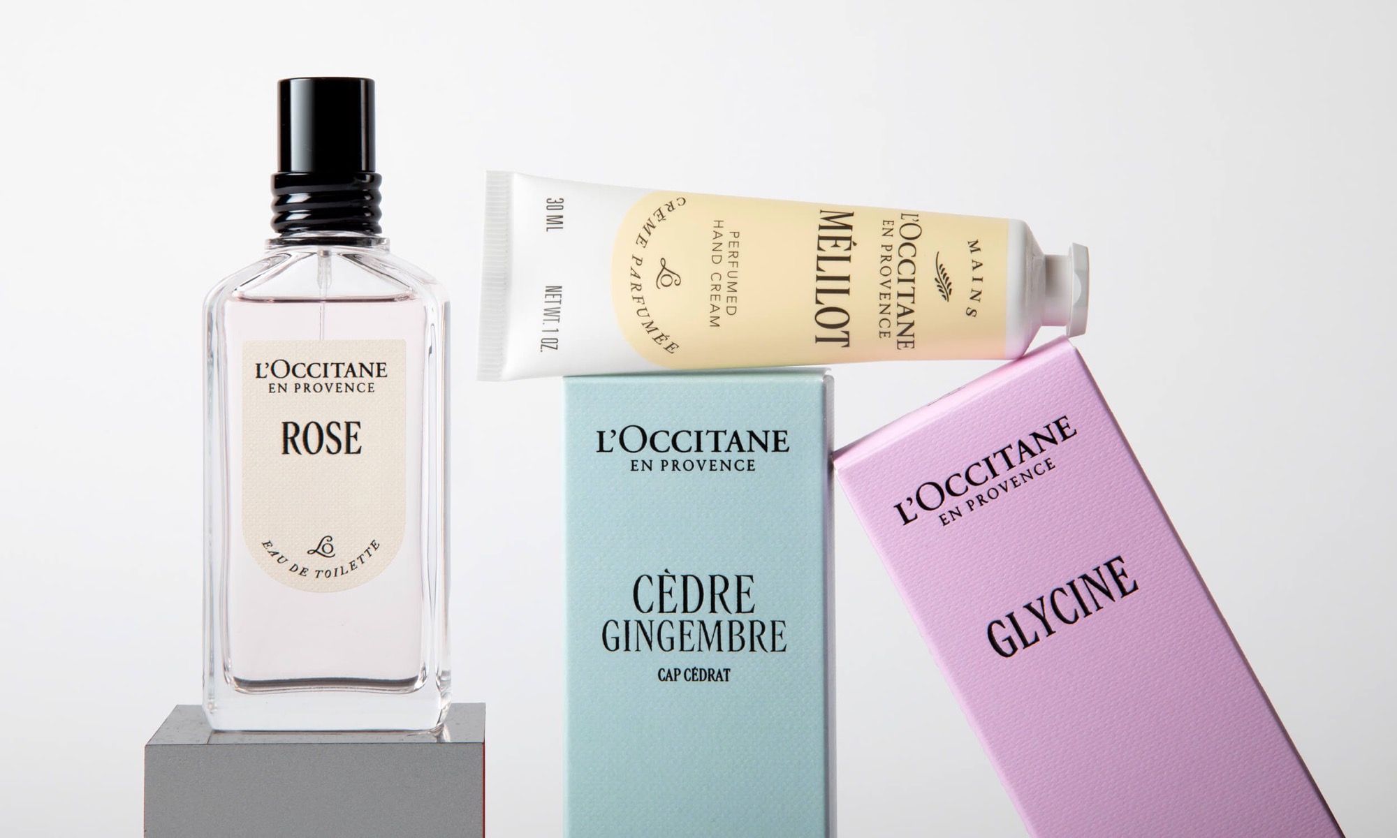 L'Occitane En Provence — custom typeface case study photography