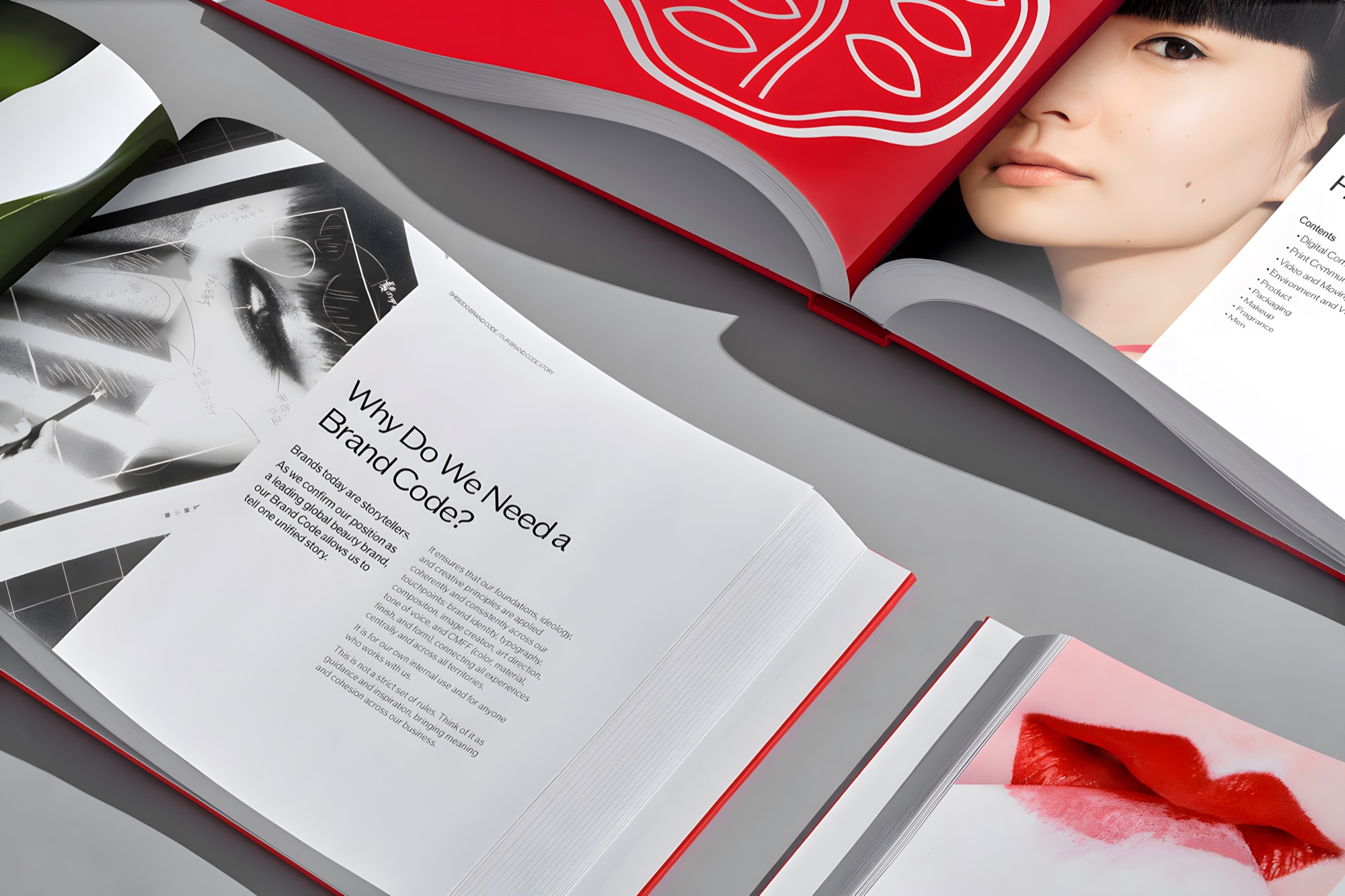 Shiseido Co. — custom typeface case study photography