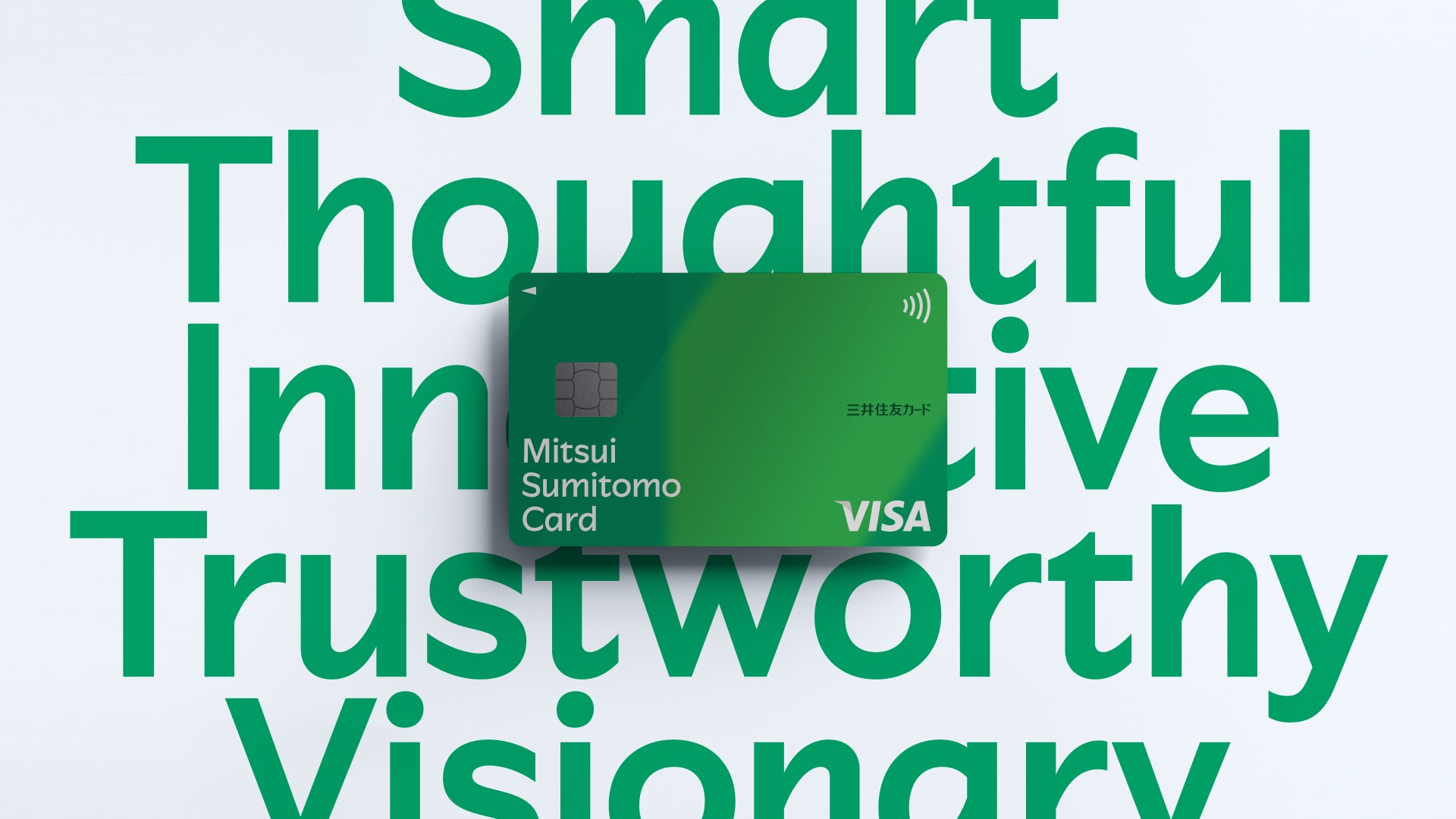 Sumitomo Mitsui Card Company — custom typeface case study photography